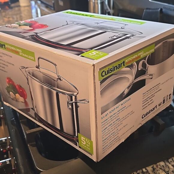 Cuisinart Kitchen Pro Induction Stainless 5 3/4QT Soup Pot w/Lid - Picture 8 of 8